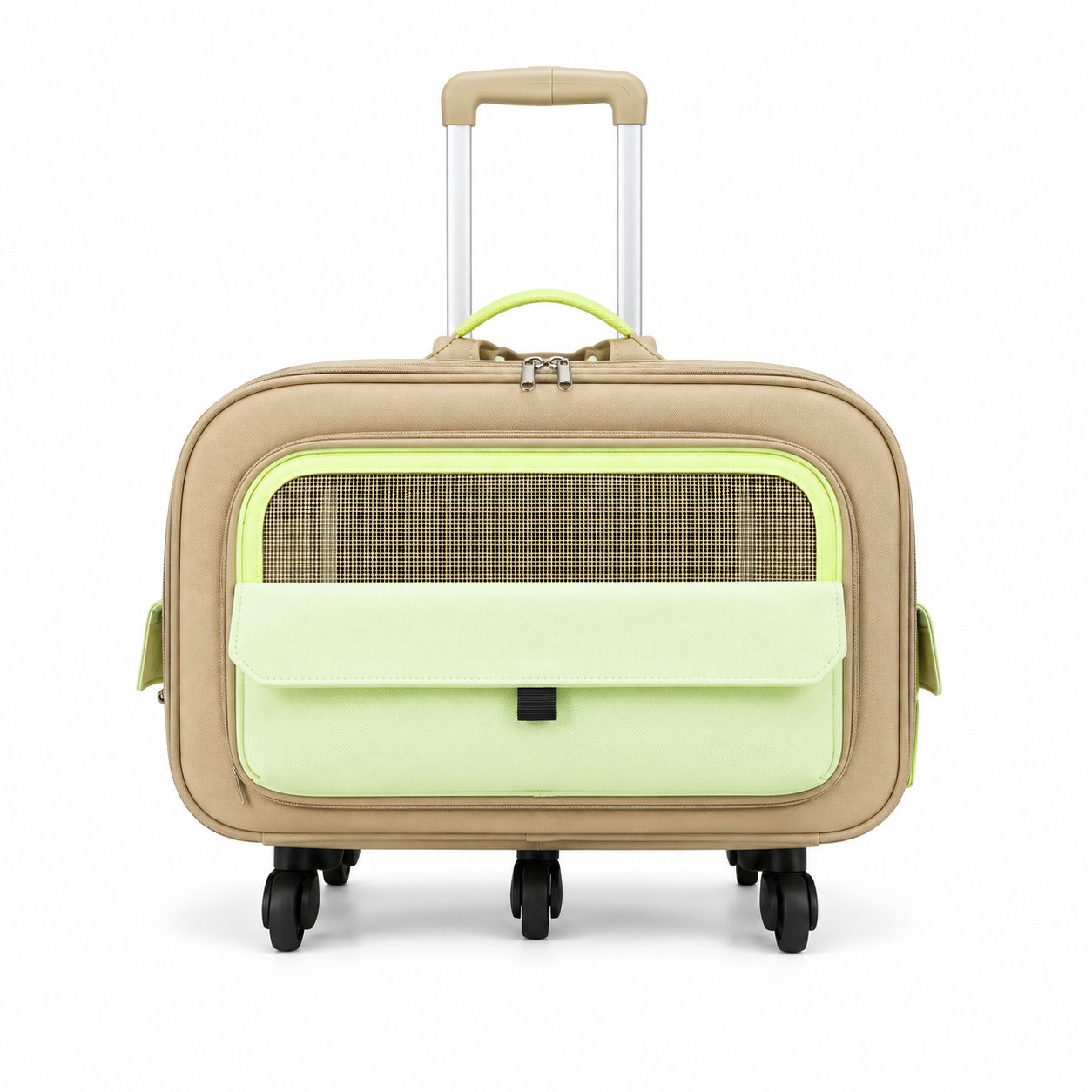 Cozy Rolling Pet Trolley Carrier for Cats and Small Pets