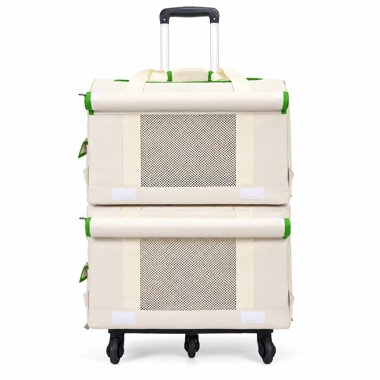 Double-Decker Rolling Pet Carrier
